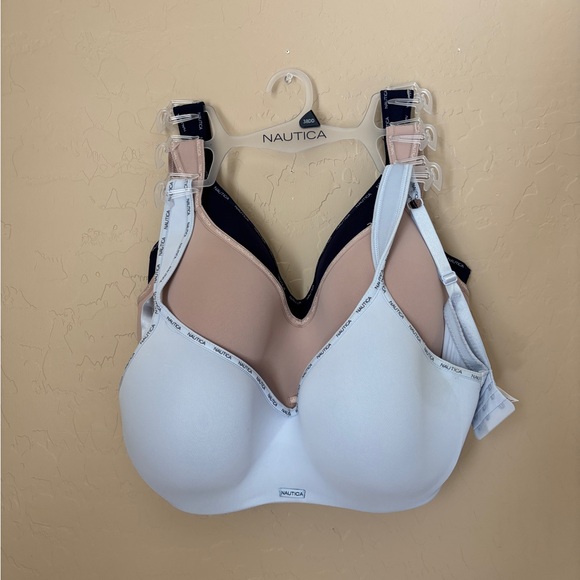 Nautica Other - Nautica Women's Bras 38 DD Blue, Tan, & Black W/ Underwire Set of Three